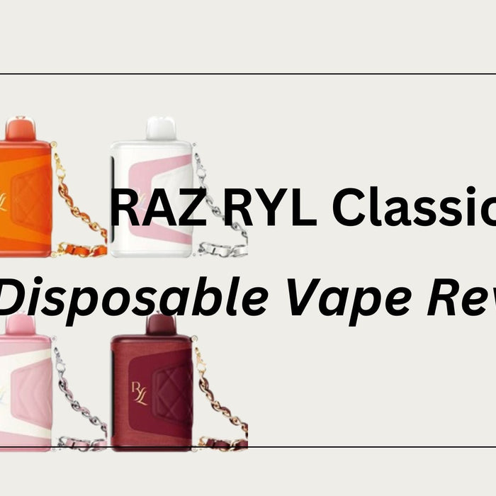 RAZ RYL Classic 35K Disposable Vape with 35,000 puffs, 5% nicotine strength, and a sleek rechargeable design for a premium vaping experience.