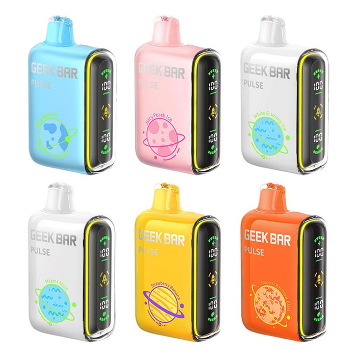 Geek Bar Pulse 15000 Disposable Vape – A dual-mode disposable vape with 15,000 puffs, 16mL e-juice, and 650mAh battery. Shop now at VapeNear.