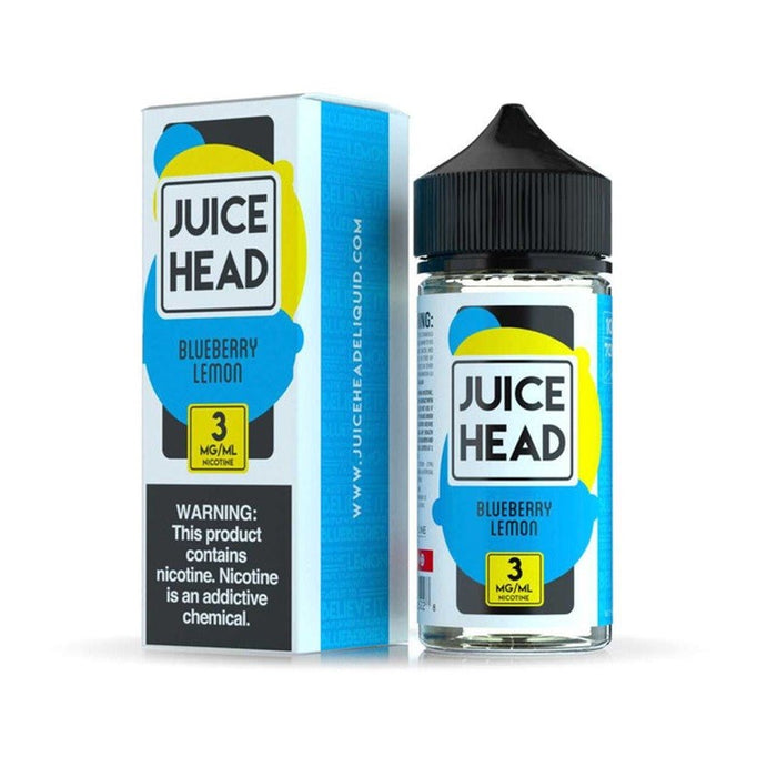 Juice Head Blueberry Lemon E-Juice 100ml bottle featuring sweet blueberry and tart lemon vape flavor – available now at VapeNear Online Vape Shop.