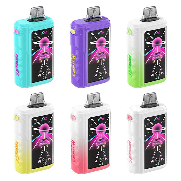 Powerful Movement Next 30000 disposable vape offering up to 30,000 puffs and bold flavor options. Available now at VapeNear online vape shop.