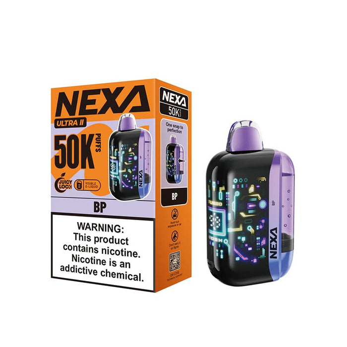 NEXA Ultra 2 Turbo mode disposable vape with bold flavors and dense vapor production