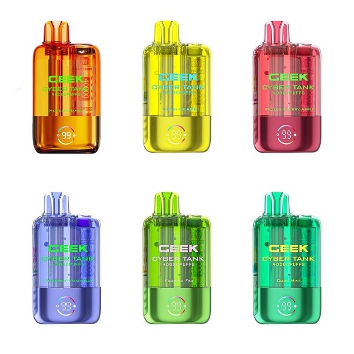 Ceek Cyber Visible Tank 40K Disposable Vape with transparent e-juice tank – VapeNearShop online store