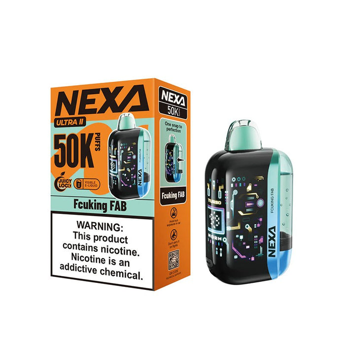 Compact and portable NEXA Ultra 2 vape offering MTL smooth draw activation