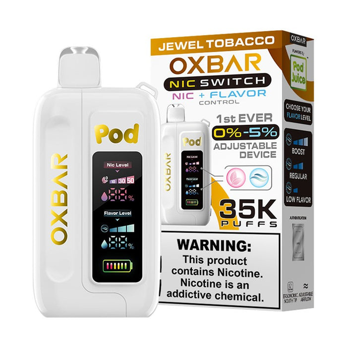 Pod Juice OXBAR Nic Switch 35000 – Perfect for vapers who love flexibility and convenience.