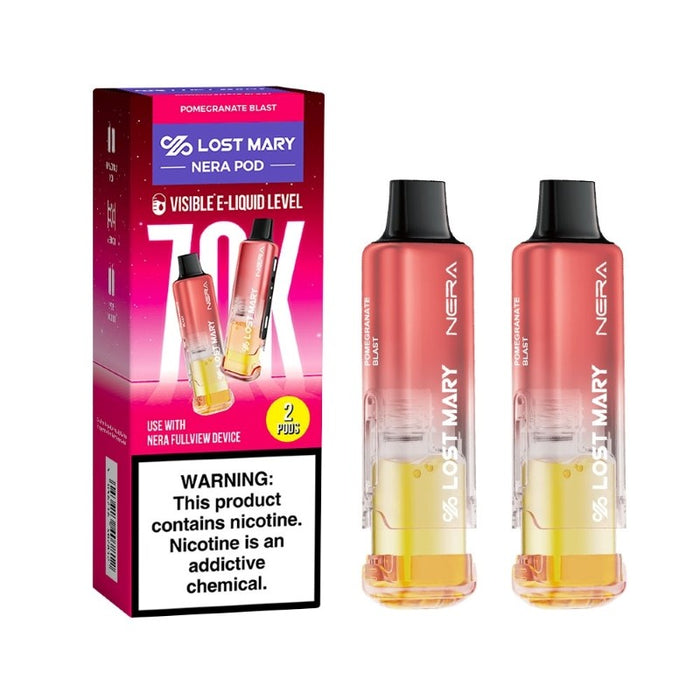 Lost Mary Fullview 70K pods – icy fruity flavor in dual disposable pods for long-lasting vape experience