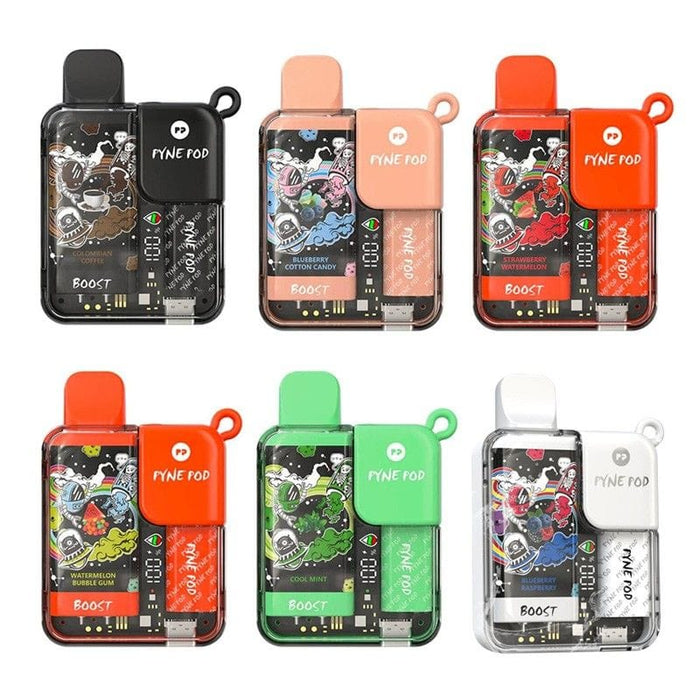 Pyne Pod Boost Disposable Vape with 8500 Puffs and Mesh Coil for Superior Flavor