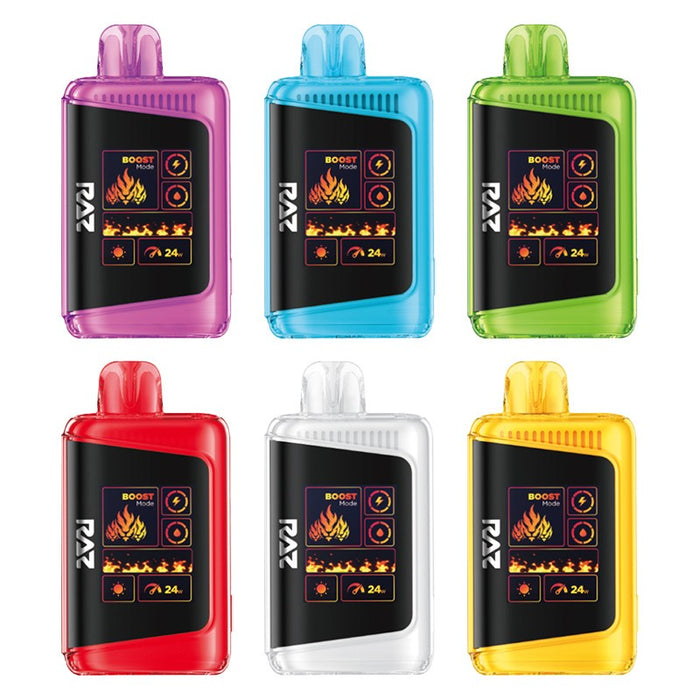 RAZ LTX 25K Disposable Vape with 25,000 puffs and 16mL pre-filled e-juice at VapeNear.