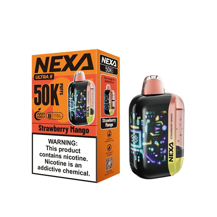 Dual 1.0ohm mesh coils on NEXA Ultra 2 vape delivering smooth MTL vaping experience