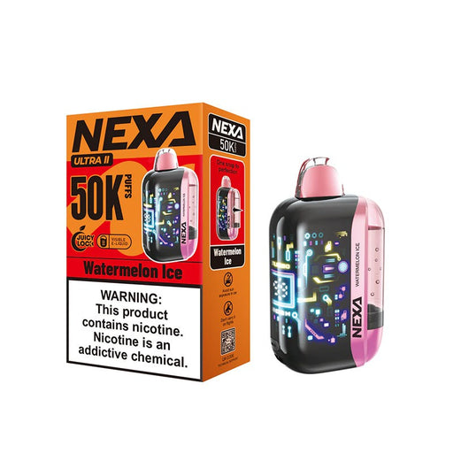 Buy NEXA Ultra 2 50000 puffs disposable vape with Turbo and NORM mode for strong flavor performance