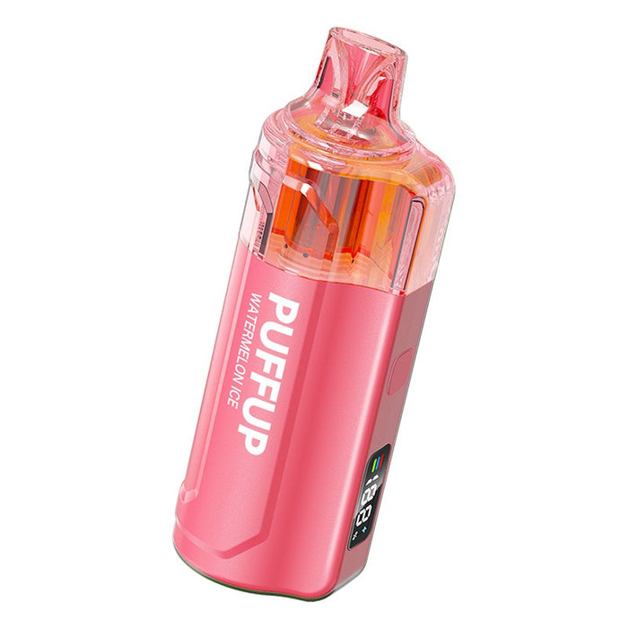 Puffup 25K rechargeable disposable vape with 800mAh battery and USB Type-C charging for long-lasting vaping