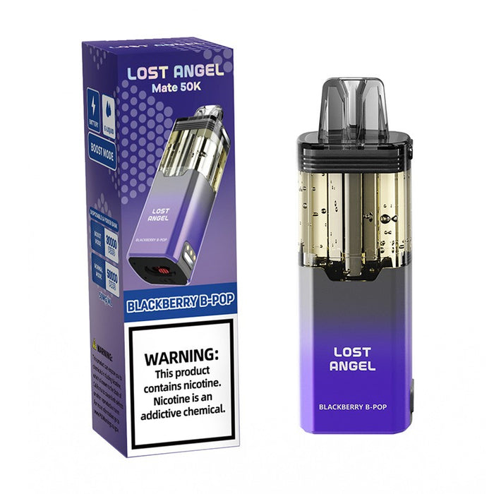 Strawberry Banana Lost Angel Mate 50K 50K Disposable Pod with smooth fruity blend and 5% nicotine