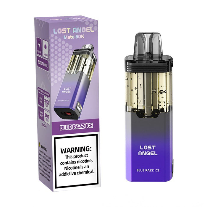 Watermelon Ice Lost Angel Mate 50K Disposable Pod delivering refreshing icy watermelon vape clouds