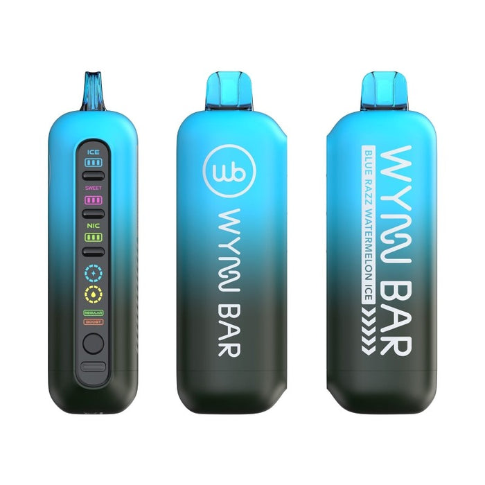 Compact WYYN Bar 4 Adjust 50000 disposable vape with USB-C charging, designed for convenience and performance at VapeNear.