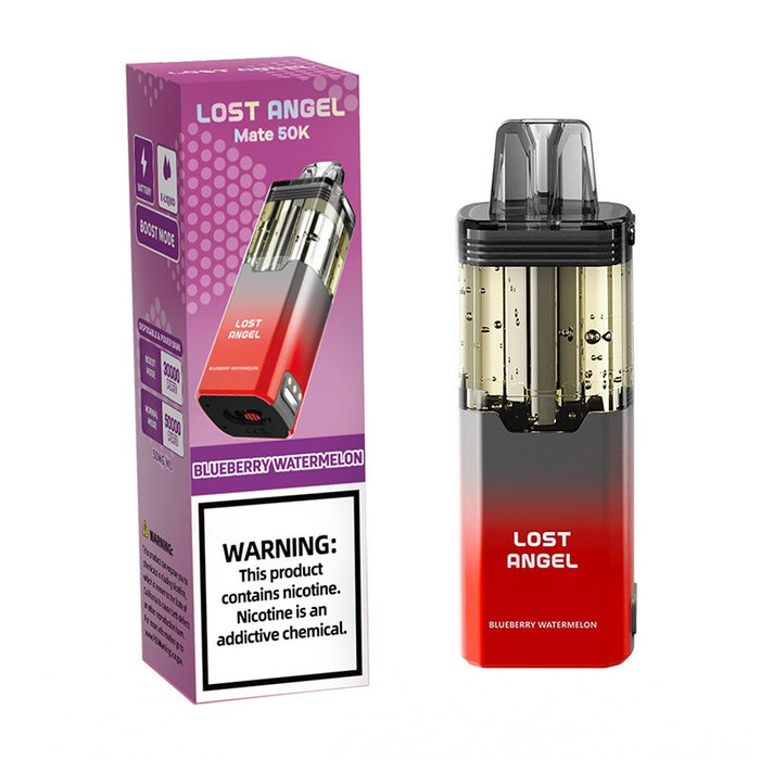 Tropical Boom Lost Angel Mate 50K Disposable Pod with exotic tropical fruit blend at VapeNearShop