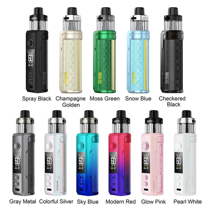 Side-filling vape kit with top airflow design – VOOPOO Drag S2