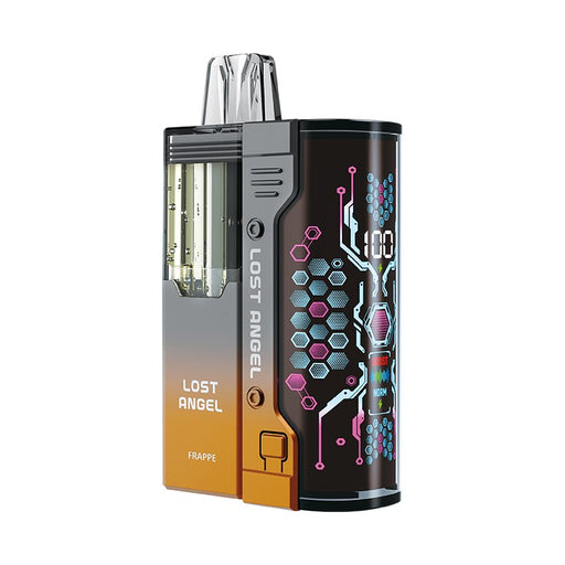 Lost Angel Mate 50K disposable vape kit unboxed with accessories.