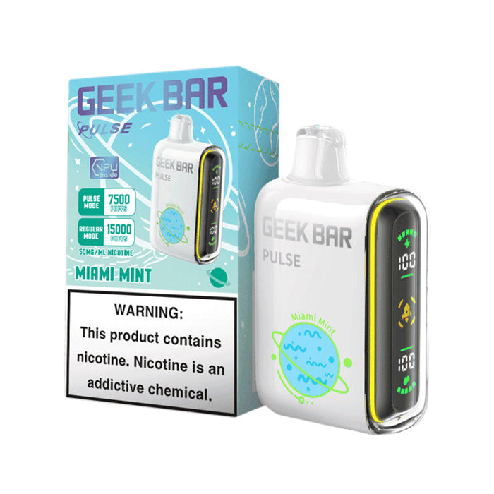 Stylish and Sleek Appearance of Miami Mint Geek Bar Pulse