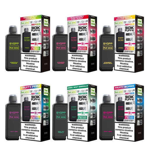 OXBAR X Pod Juice SVOPP 30K Disposable Pod with pre-filled 5% nicotine e-liquid at VapeNearShop.