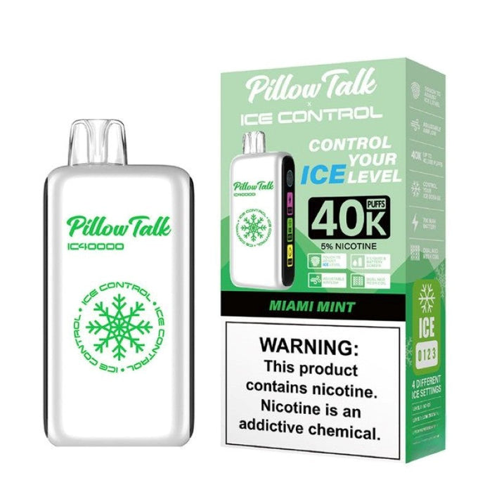 Pillow Talk IC40000 Kit – A disposable vape with ice-level control and 20mL pre-filled e-juice. Find the best at VapeNear.