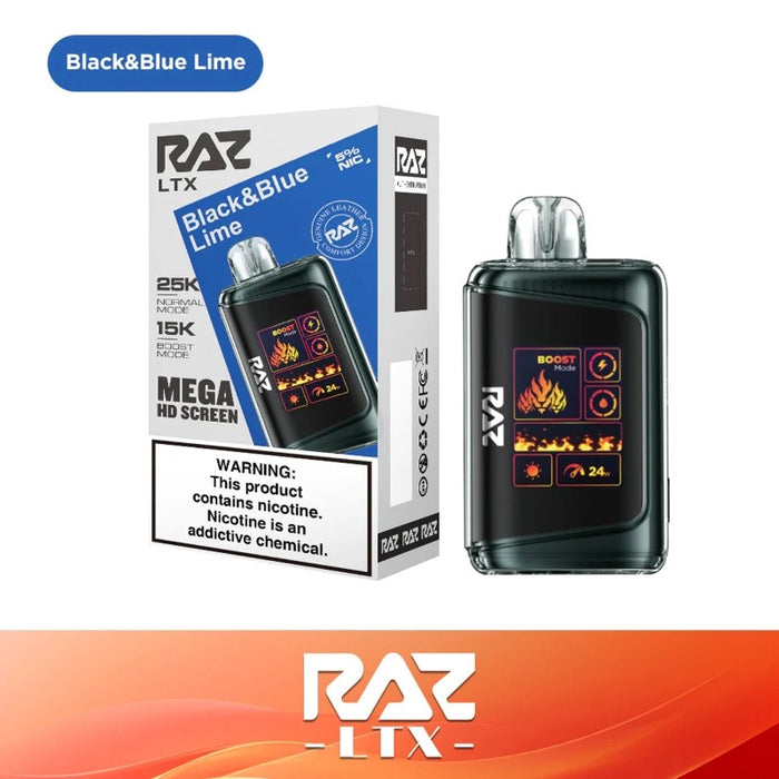 RAZ LTX 25K Disposable Vape with draw-activated design for easy and intuitive use.