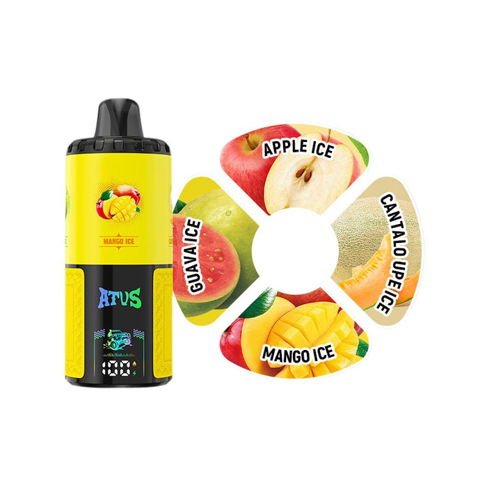 ATVS 60K 4-flavor disposable vape featuring USB Type-C charging – VapeNearShop