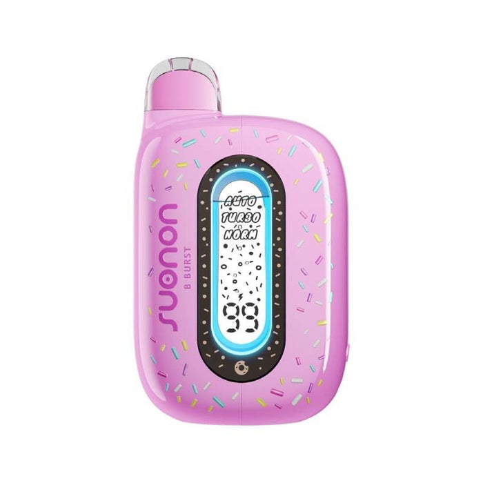 Turbo mode Suonon Donete 50K disposable vape offering intense flavors with 30K puff capacity.