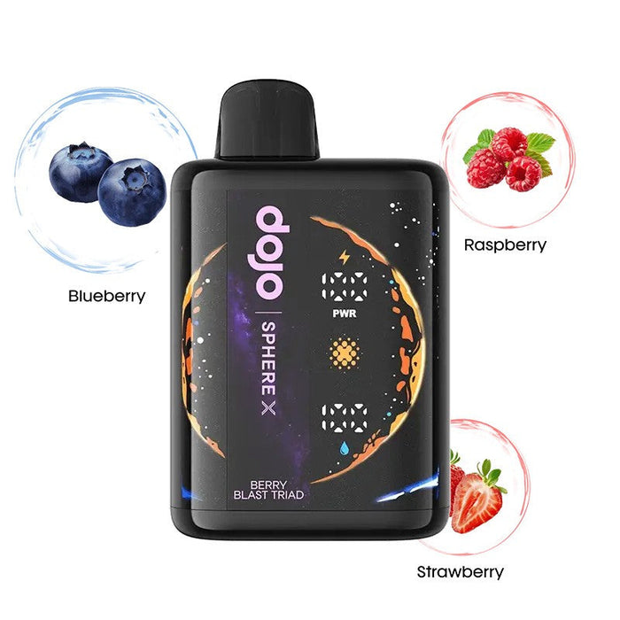 Stylish and portable Dojo Sphere X 40K disposable vape. Enjoy smooth hits and rich flavors at VapeNear online vape shop.