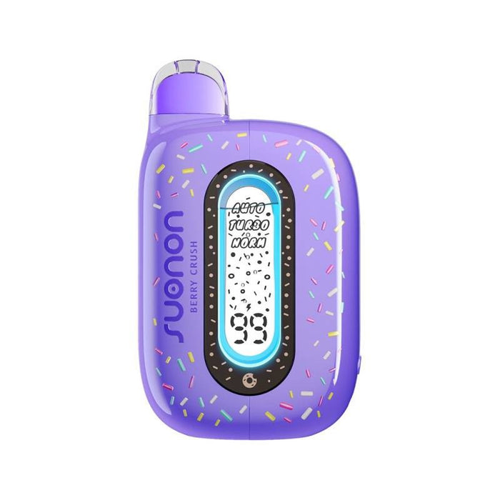 Suonon Donete 50K disposable vape with adjustable airflow and 0.5ohm dual mesh coils for rich flavor.