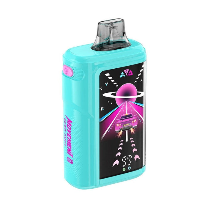 Compact Movement Next 30000 disposable vape with a vibrant LED screen showing battery life and puff count. Shop premium disposables at VapeNear.com.