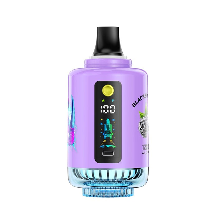 ATVS 120K 2-in-1 disposable hookah compatible with traditional desktop hookah devices.