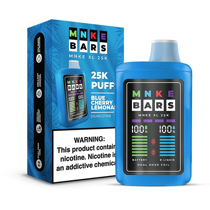 MNKE Bars XL 25K – Durable Build Quality for Reliable Vaping Sessions at VapeNear.