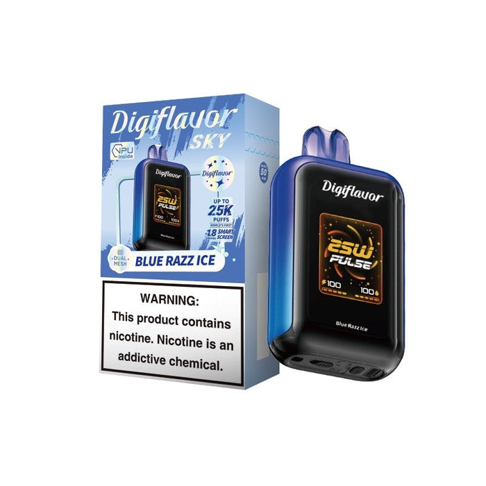 Digiflavor Sky 25K Disposable Vape – A powerful disposable device with 16mL e-liquid capacity and 25,000 puffs. Perfect for flavor enthusiasts. Shop at VapeNear.
