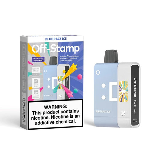 Rechargeable Off-Stamp SW16000 pod system with 900mAh battery and 17ml e-juice capacity