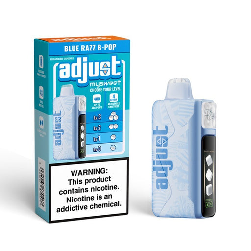 Sleek and stylish Adjust MySweet 40000 vape featuring bold flavors and USB-C charging – available at VapeNear.