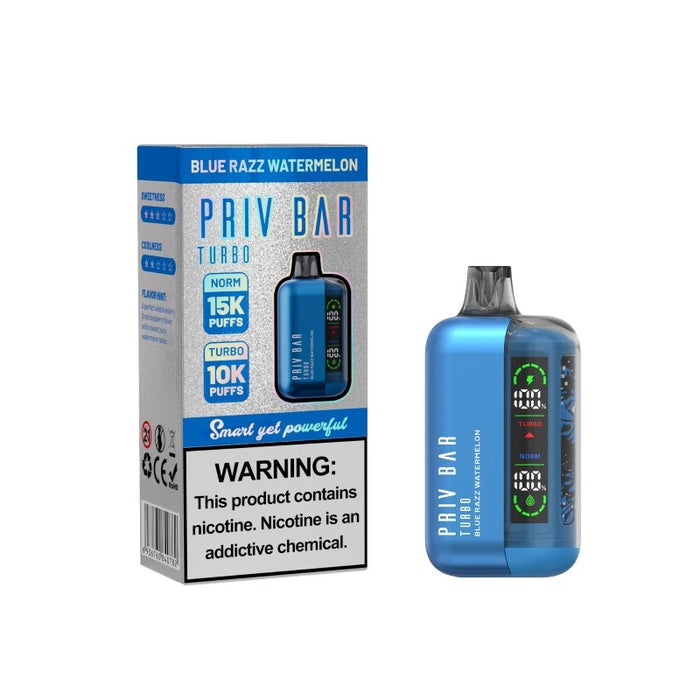 SMOK PRIV Bar Turbo – Compact and Durable Design for Long-Lasting Portability.