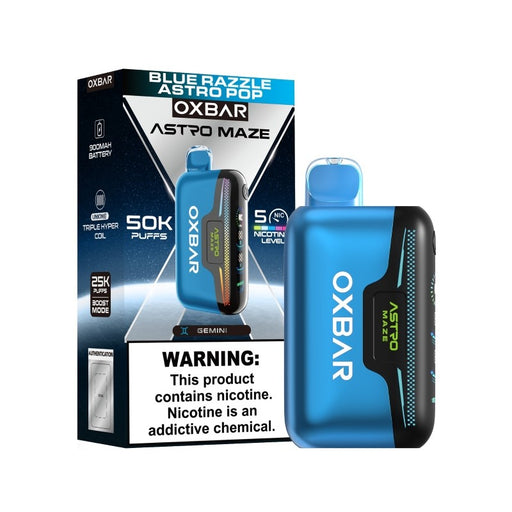 50,000 puff rechargeable disposable vape OXBAR Astro Maze