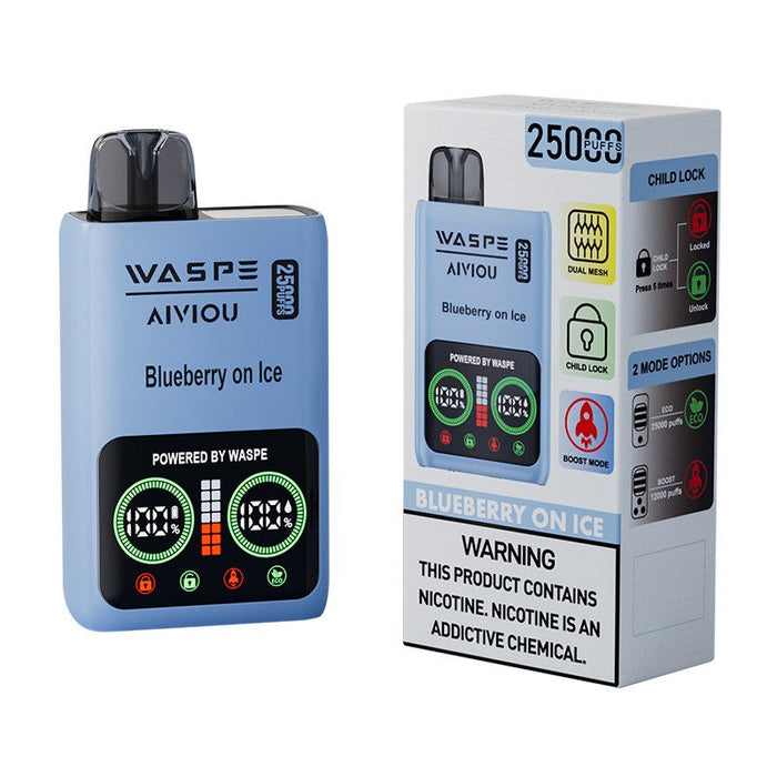 Compact and portable Waspe 25000 Disposable Vape, perfect for on-the-go vaping.