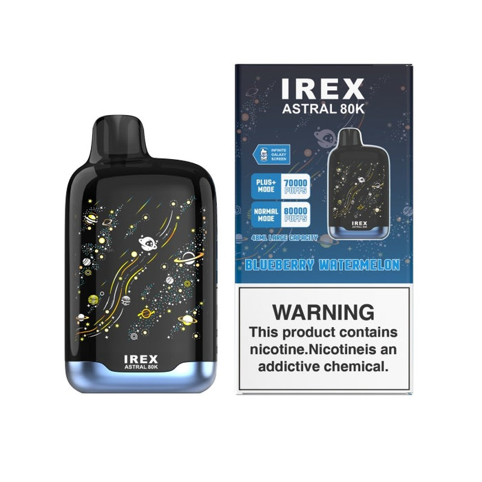 Dual Vaping Modes on IREX Astral 80K – Normal Mode and Plus+ Mode for Custom Flavor