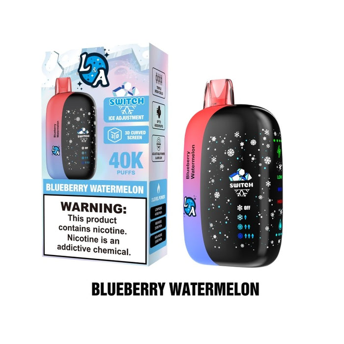 L&A Switch 40000 – Enjoy bold flavors and smooth hits with its impressive 40k puff count.