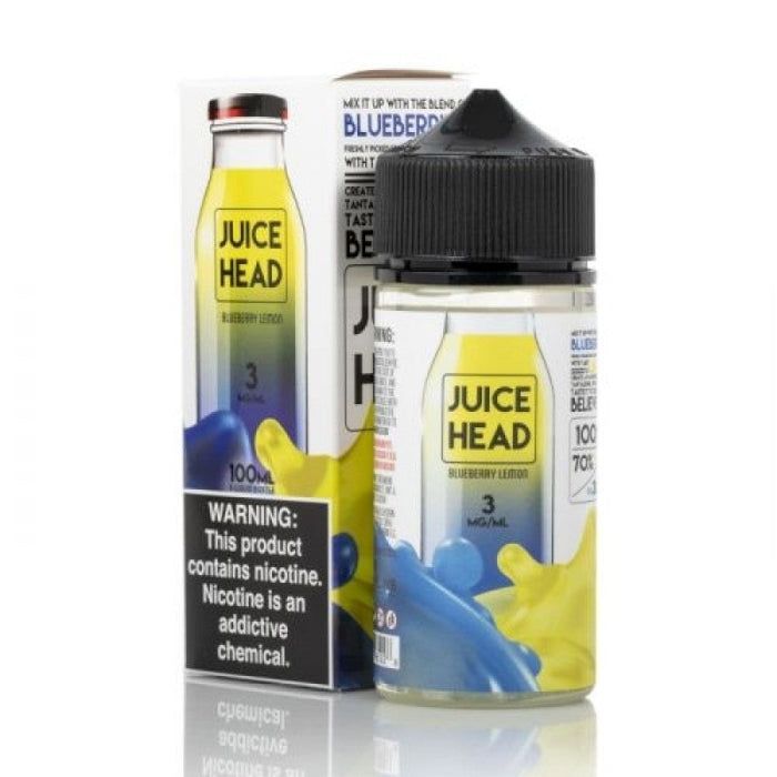 Premium 100ml blueberry lemon vape juice by Juice Head with 70/30 VG/PG blend for thick clouds and bold fruit flavor – shop VapeNear today.