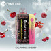 Pyne Pod Boost Pro Disposable Vape with e-liquid and battery indicator screen.