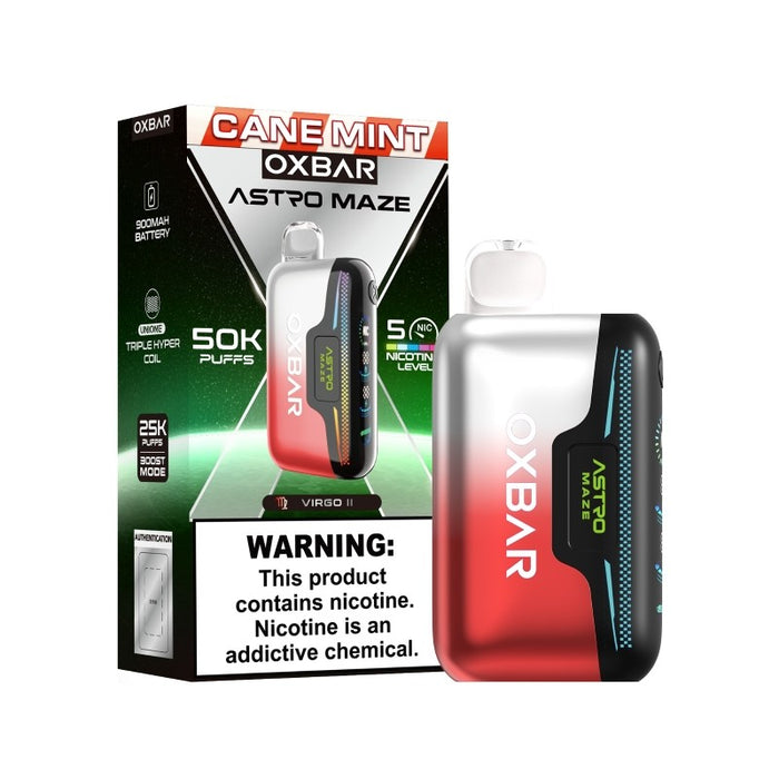 OXBAR Astro Maze 50K vape with triple mesh coils for better flavor