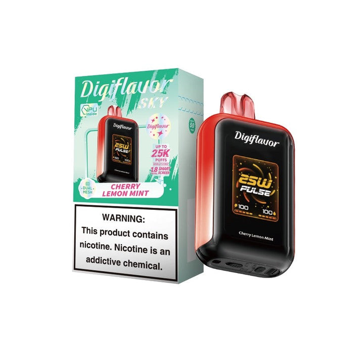 Digiflavor Sky 25K Kit – A disposable vape with a 1.8-inch HD screen, 3 vaping modes, and Type-C charging. Explore the latest at VapeNear.