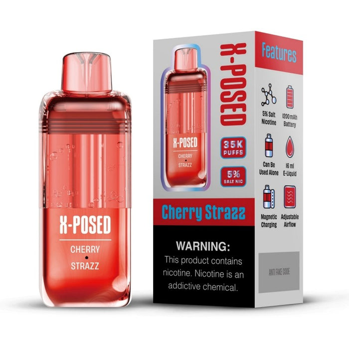 Buy X-Posed 35K vape pod with 5% nicotine salt and dual mesh coil for smooth flavor at VapeNearShop.