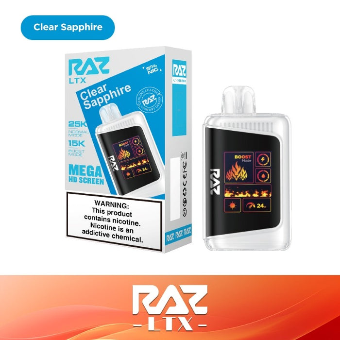 RAZ LTX 25K Disposable Vape with draw-activated design for hassle-free operation.