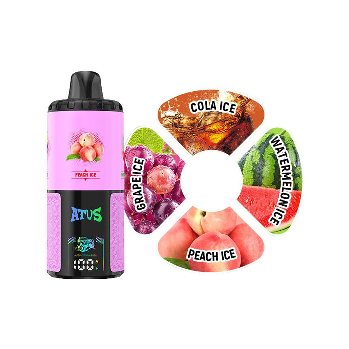 Buy ATVS 60K Disposable Vape online with quad mesh coils and airflow control