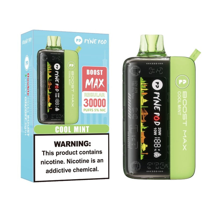 Pyne Pod Boost Max 30K Disposable Vape – A premium disposable vape with 30,000 puffs, Boost Mode, and Type-C charging. Shop now at VapeNear.