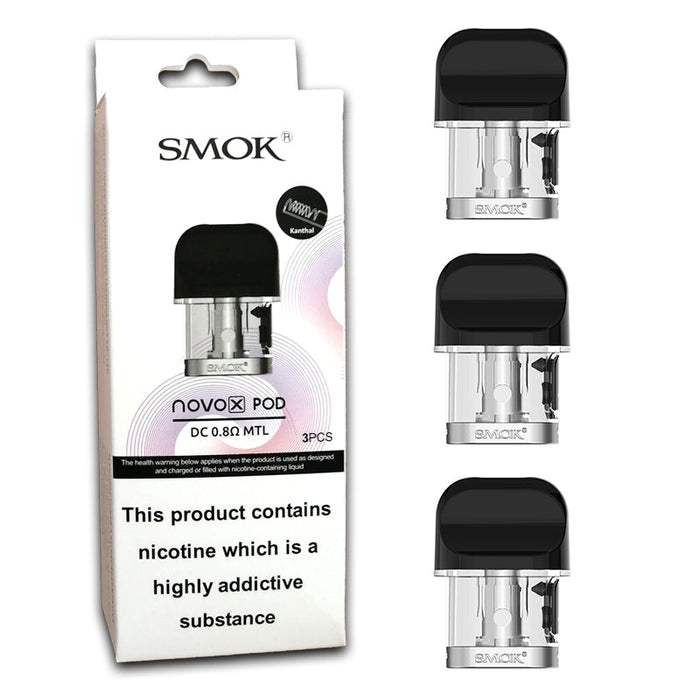 Customizable SMOK Novo X pods offering adjustable airflow for a personalized vaping experience. Available now at VapeNear online vape shop.