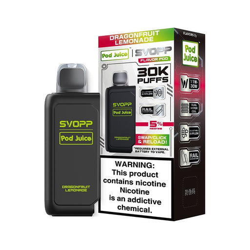 Buy OXBAR X Pod Juice SVOPP 30K vape with up to 30000 puffs for long-lasting vaping sessions.