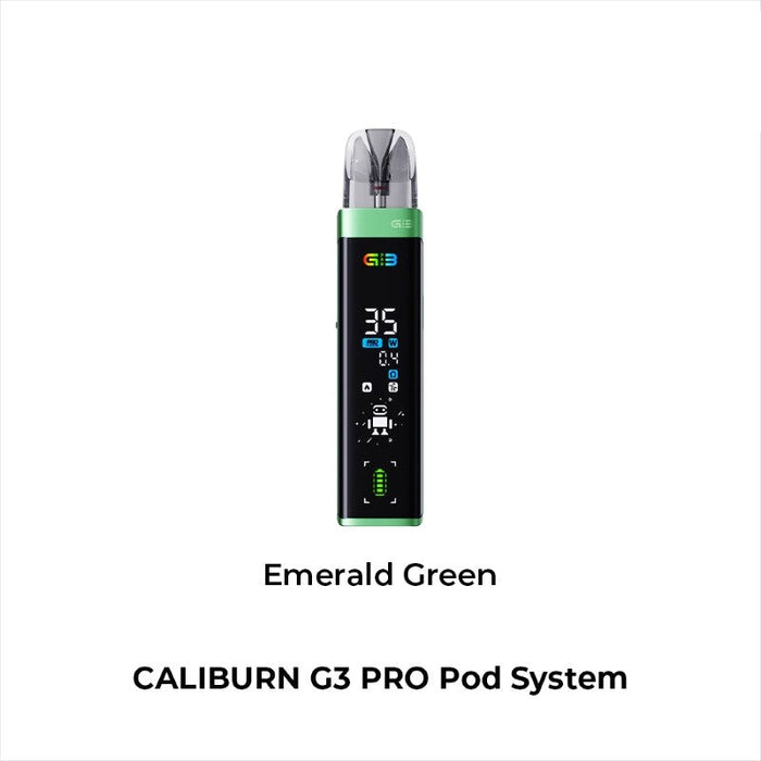 Premium Uwell Caliburn G3 Pro Kit with Type-C fast charging and 3ml refillable pod at VapeNear